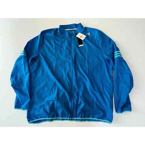 adidas Men's RS Wind Jacket Windbreaker Blue AI8253 Size 2XL $60 NWT. - Picture 1 of 10